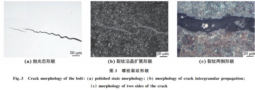 图３ 螺栓裂纹形貌